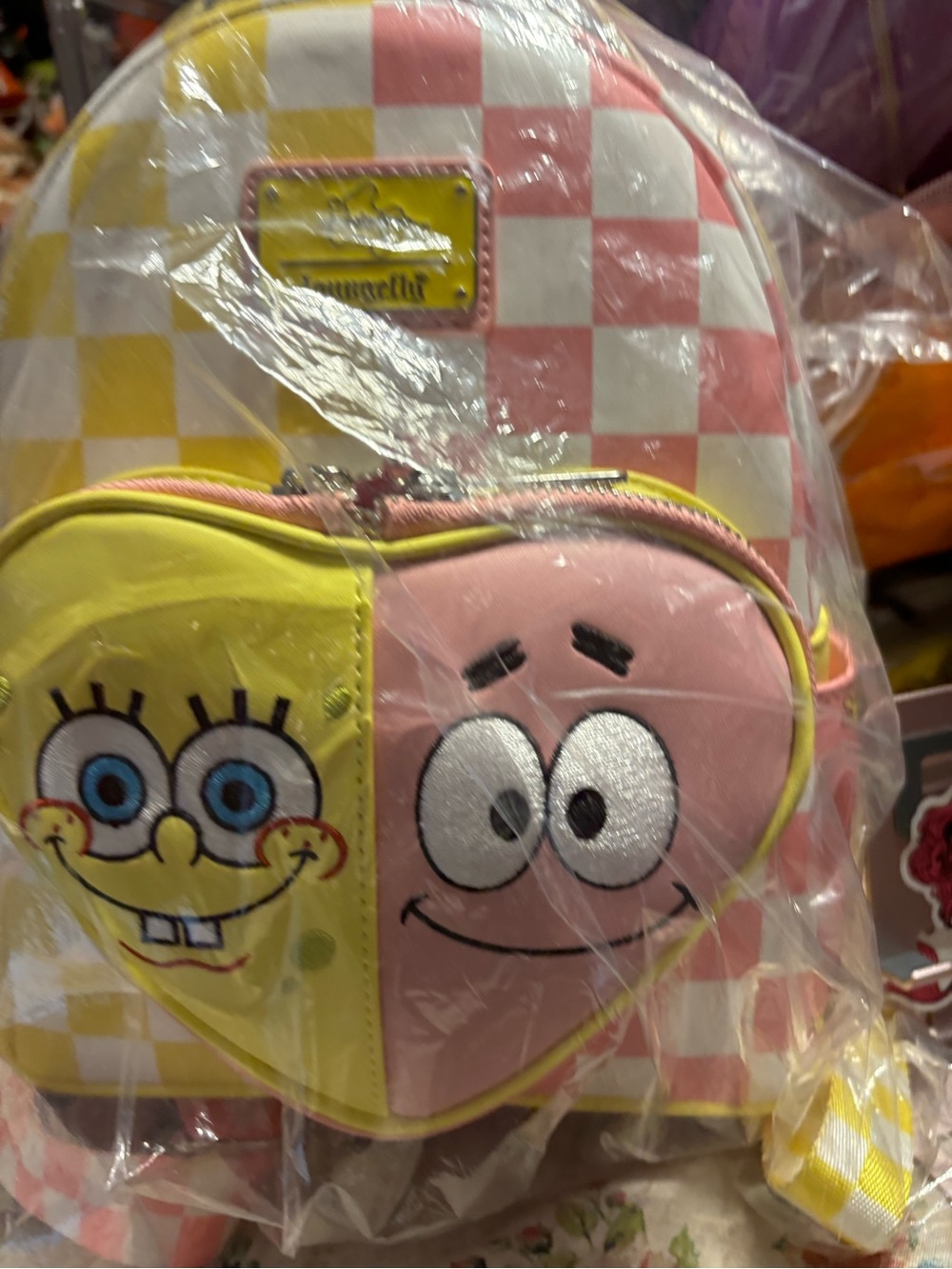 SpongeBob SquarePants & Patrick Star Checkered Mini Backpack